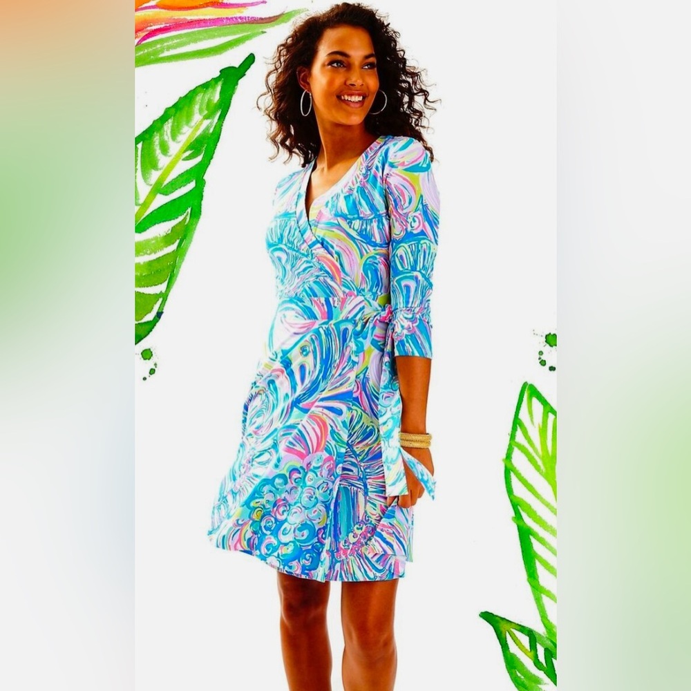 Lilly Pulitzer Emilia wrap dress.